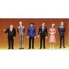 1/50 Scale Figures -- Pedestrians pkg(6), 1/50, Preiser Kg 68208