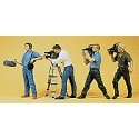 People Working -- Film Crew pkg(4), HO, Preiser Kg 10421