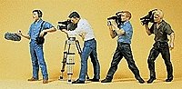 People Working -- Film Crew pkg(4), HO, Preiser Kg 10421