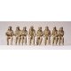 Emergency - Modern German Firefighters - Unpainted Figure Set -- Seated Driver & Crew pkg(8), HO, Preiser Kg 10483
