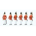 King′s Guard -- pkg(6), HO, Preiser Kg 24641