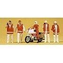 Emergency Personnel -- Emergency Doctors w/Motorcycle, HO, Preiser Kg 10100