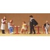 Spectators -- Tourists, Waiter & Artist, HO, Preiser Kg 10368