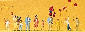 Selling Balloons, HO, Preiser Kg 24659