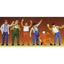 1/50 Scale Figures -- Truckers Standing, 1/50, Preiser Kg 68202