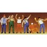 1/50 Scale Figures -- Truckers Standing, 1/50, Preiser Kg 68202