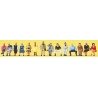 Passengers -- Seated Passengers - Package of 14, N, Preiser Kg 79199