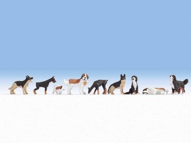 Dogs Sound Scene - Micro Sound -- 9 Dogs and Sound Circuit with speaker, HO, Noch Gmbh & Co 12852