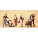 Passengers -- Travelers Pushing Cart & Wheelchair 2, HO, Preiser Kg 10470