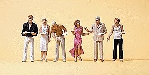 Wedding Participants -- Guests at Buffet, HO, Preiser Kg 10440