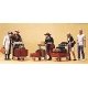 Passengers -- Travellers w/Luggage Carts, HO, Preiser Kg 10459