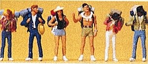 Recreation & Sports -- Young Travelers Backpacking, HO, Preiser Kg 10296