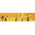 People Working -- Carpenters & Accessories pkg(5), HO, Preiser Kg 10376