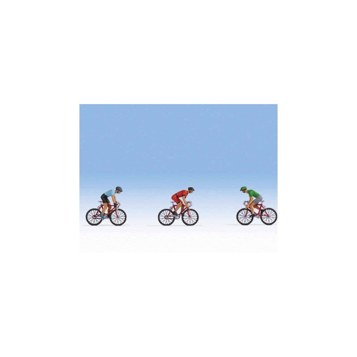 Bicycle Racers -- 3 Riders and 3 Bikes, HO, Noch Gmbh & Co 15897