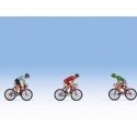Bicycle Racers -- 3 Riders and 3 Bikes, HO, Noch Gmbh & Co 15897