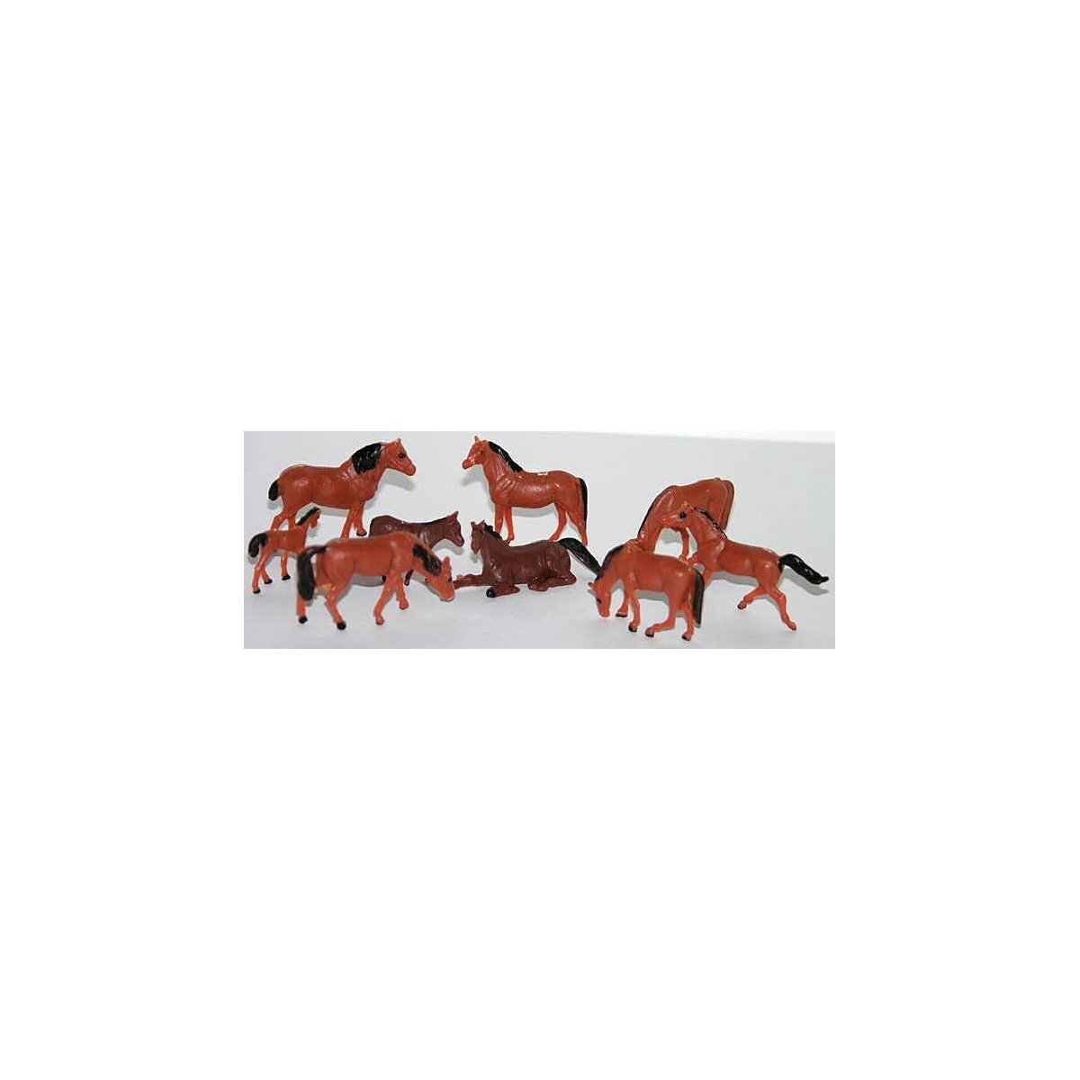 Assorted Horses -- pkg(50), HO, Herpa Models 63608