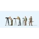 Photographers w/Tripods -- pkg(4), HO, Preiser Kg 10804