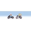 Motorcyclists/Motorbikers -- 3 Bikers & 2 Motorcycles, TT, Noch Gmbh & Co 45904