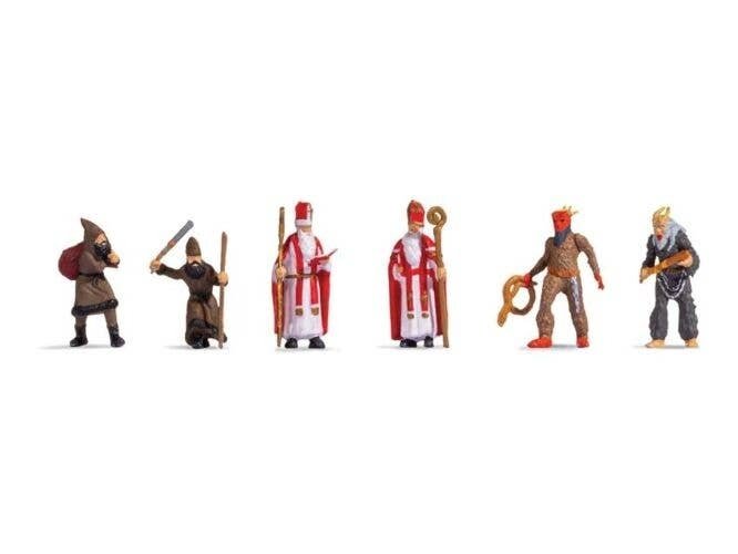 Santa Claus and Knecht Ruprecht -- pkg(6), HO, Noch Gmbh & Co 15929