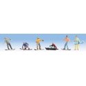 Recreation & Sports -- Snowboarders pkg(6), HO, Noch Gmbh & Co 15826