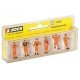 Railroad Switch Crew -- Orange Uniforms pkg(6), HO, Noch Gmbh & Co 15275