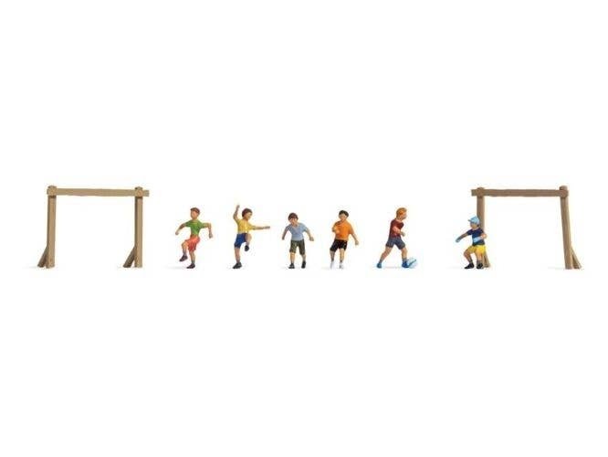 Children on the Soccer Field (Football Ground) -- 6 Players, 2 Goals, N, Noch Gmbh & Co 36817