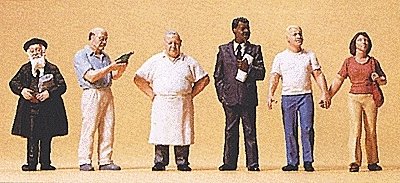 Pedestrians -- American Pedestrians 2, HO, Preiser Kg 10471