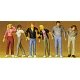 Walking People -- 1:72 Scale pkg(6), 1/72, Preiser Kg 72402