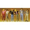 Walking People -- 1:72 Scale pkg(6), 1/72, Preiser Kg 72402