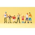 Sports & Recreation -- Inline Skaters pkg(7), HO, Preiser Kg 10496