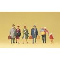 Pedestrians -- Walking Passengers pkg(7), HO, Preiser Kg 10511