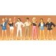 Pedestrians - 1:72 Scale -- Teenage Girls pkg(7), 1/72, Preiser Kg 72403