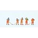 Working People -- Street Cleaning Workers pkg(5), HO, Preiser Kg 10713