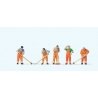 Working People -- Street Cleaning Workers pkg(5), HO, Preiser Kg 10713