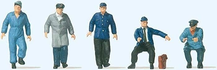 Electric Vehicle Drivers -- pkg(5), HO, Preiser Kg 10752