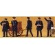 1900s Figures -- Postal Officials pkg(5), HO, Preiser Kg 12198