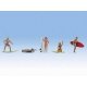 Recreation & Sports -- Surfers with Surfboards pkg(5), HO, Noch Gmbh & Co 15853