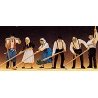 People Working -- Harvest Workers, HO, Preiser Kg 10045
