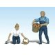 Scenic Accents(R) Figures -- Gus & Gertie Gardener, G, Woodland Scenics 2541