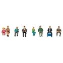 Seated Passengers -- Set 1 pkg(8), HO, Faller Gmbh 151617