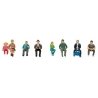 Seated Passengers -- Set 1 pkg(8), HO, Faller Gmbh 151617