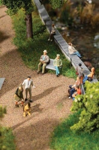 Sitting People -- Set 1 pkg(7), HO, Faller Gmbh 151662