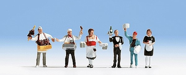 Food Service Workers -- pkg(6), HO, Noch Gmbh & Co 15070