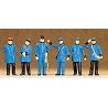 1900s Figures -- Bavarian Railroad Personnel, HO, Preiser Kg 12134