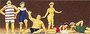 1900s Figures -- People Bathing, HO, Preiser Kg 12135