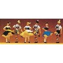 Recreation & Sports -- Bavarian Folk Dancers, HO, Preiser Kg 10240