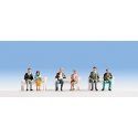 Seated Passengers w/Legs -- pkg(6), HO, Noch Gmbh & Co 15242