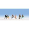 Seated Passengers w/Legs -- pkg(6), HO, Noch Gmbh & Co 15242