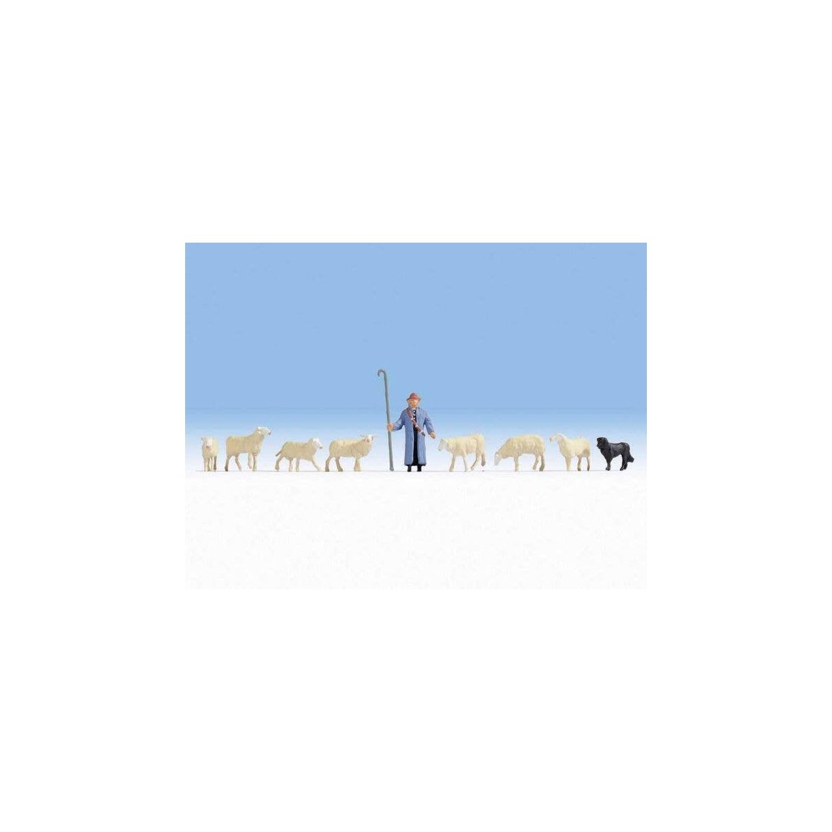 Shepherd with 8 Sheep, N, Noch Gmbh & Co 36748
