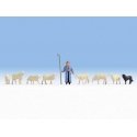 Shepherd with 8 Sheep, N, Noch Gmbh & Co 36748